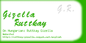 gizella ruttkay business card